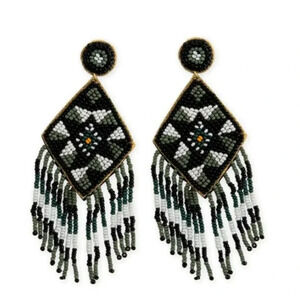 New Boho Beaded Statement Earrings